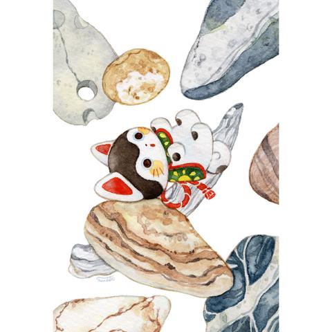 犬張り子と海の落とし物＊原画