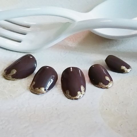 チョコレートなネイルチップ【受注生産】