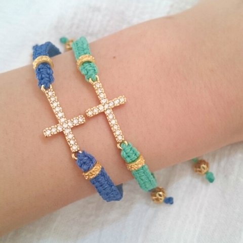 cross crystal bracelet