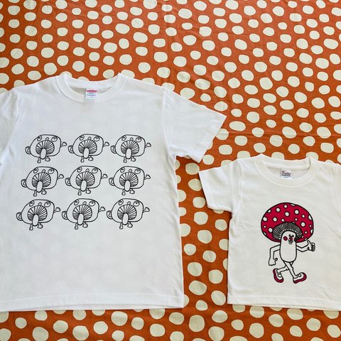 親子Tシャツ◆きのこ⑨