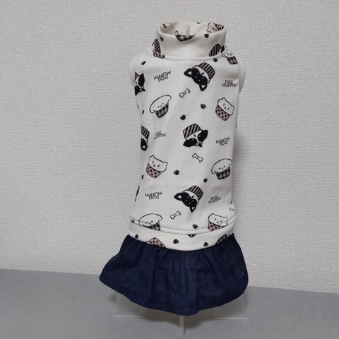 犬服 スカート付きタンクトップ