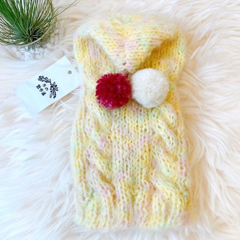 XS💛119犬✫猫用手編みセーター