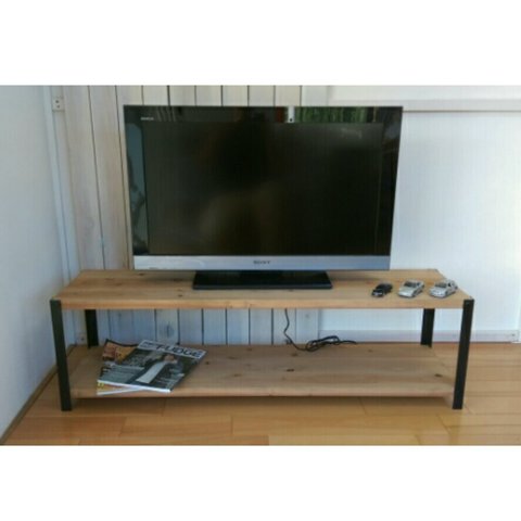 W120㎝★アイアン★オリジナルチーク★六角ネジ★テレビ台