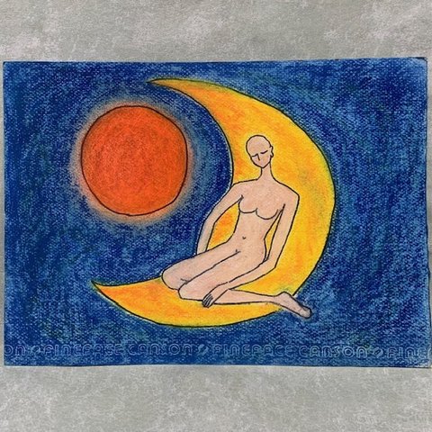 月と女性そして太陽～原画～