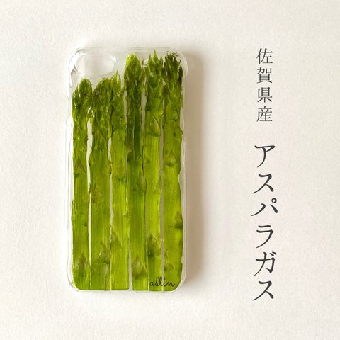【こだわり産地】アスパラガス 押し野菜 スマホケース 手帳型変更可 iPhone 13 iPhone 13 pro iPhone 13 pro Max iPhone 13 mini