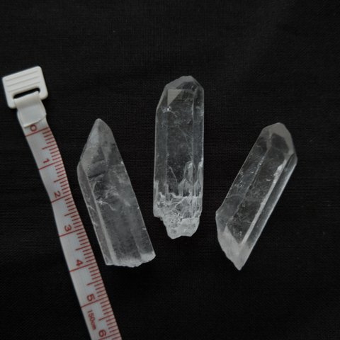 【置き石】ヒマラヤ水晶 ポイント 3個セット ⑫