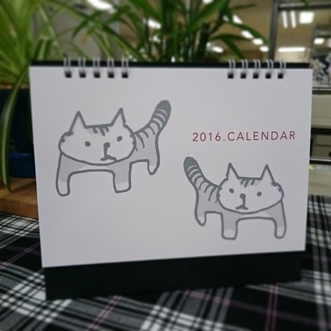 2016年卓上　猫カレンダー