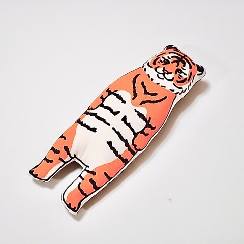 【受注制作】オレンジ色のトラさん　ヌイグルミ　ポケットサイズ