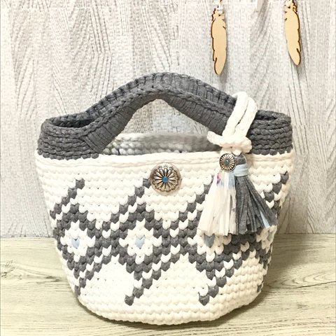 ズパゲッティ丸底マルシェBag☆送料込み☆