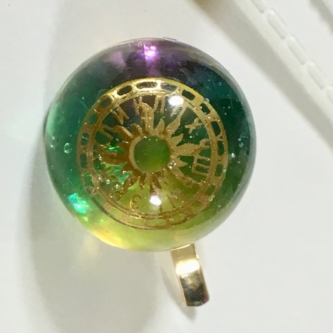 魔方陣    宝珠     ポニーフック レジン