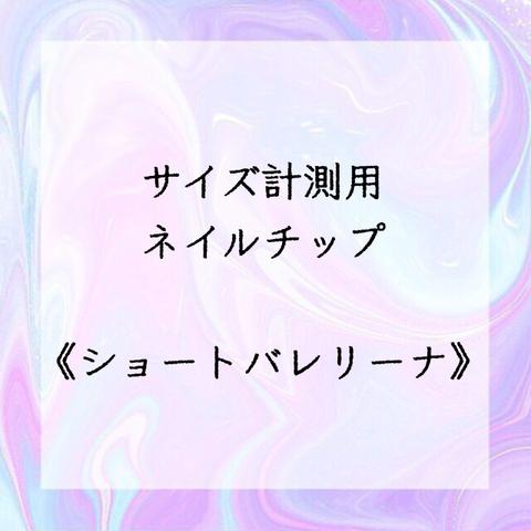 計測用ネイルチップ《ショートバレリーナ》