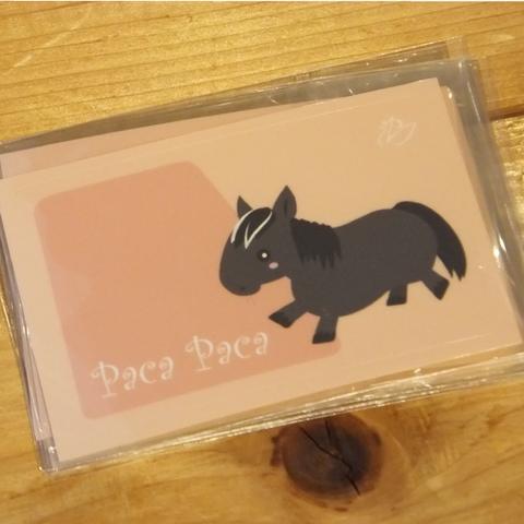 PacaPaca★馬のＩＣカードステッカー【ピンク】