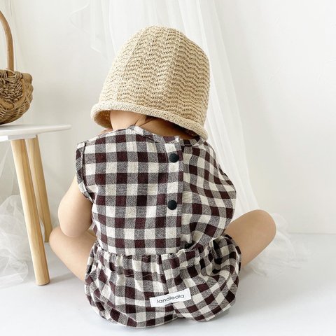 sleeveless shirt_ Gingham check2｜ベビー.キッズ.トップス.ブラウス.シャツ