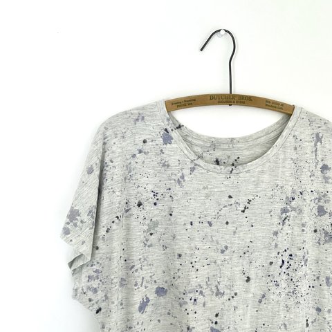 手染めTシャツ(ベース杢グレー) / Splash / Women's M