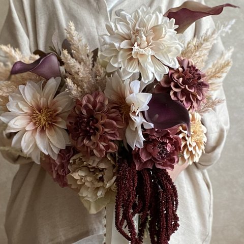 Wedding bouquet - dahlia -