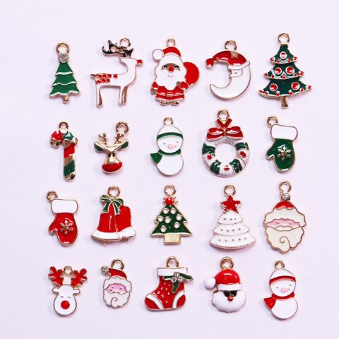 予約販売【20個セット】810# クリスマス🎄パッツ チャーム