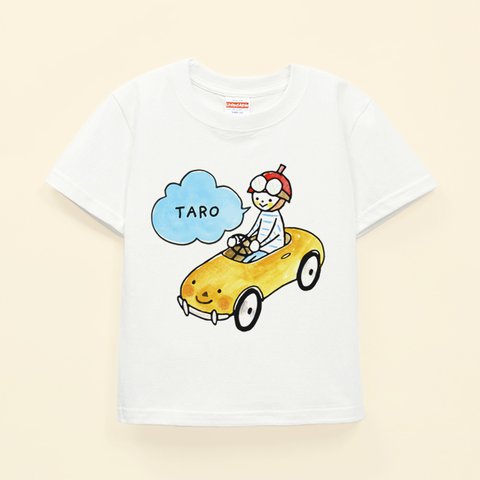 名前が入れられるＴシャツ（レーシングカー）