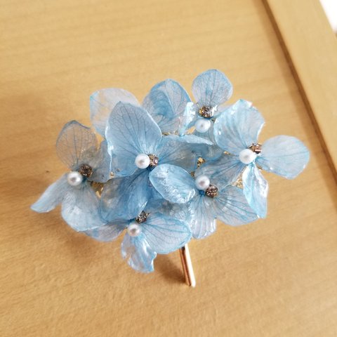 涼しげ紫陽花ポニーフック