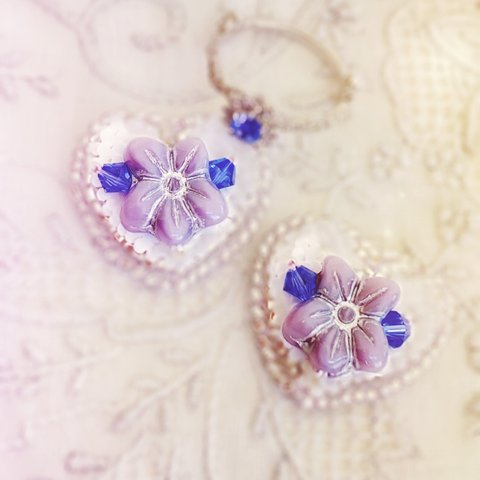 スミレのキャンディbonbons violet イヤリング/ピアス