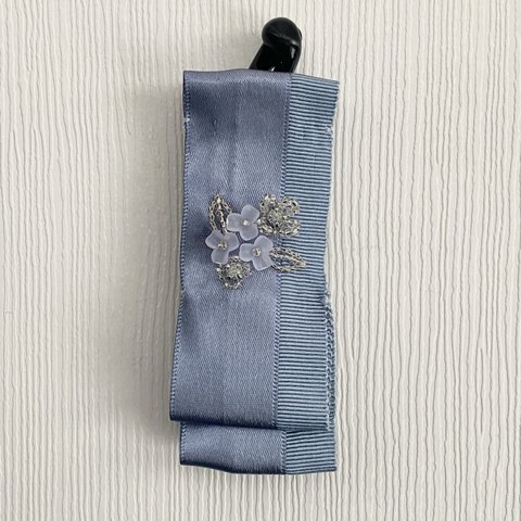 刺繍バナナクリップ [ La fleur bleue ] Bicolor