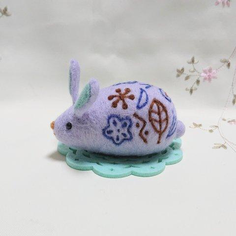 干支ウサギ🐰　　薄紫色    【送料無料】