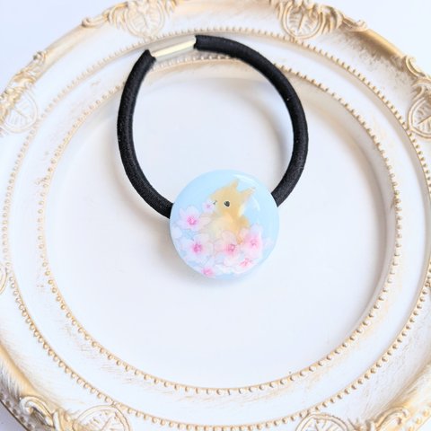 【SALE】桜とうさぎのヘアゴム