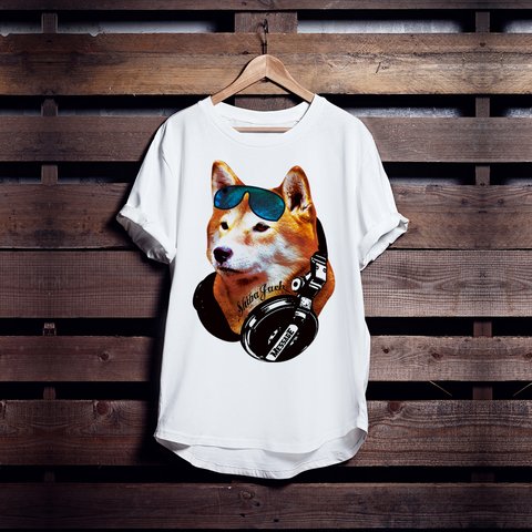 ミュージック柴犬Tシャツ「Shiba Jack」