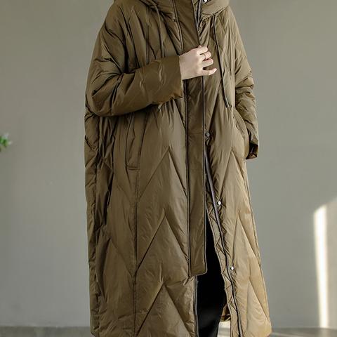暖かさダウンジャケット☆長くて厚い暖かいジャケット/ファションジャケット