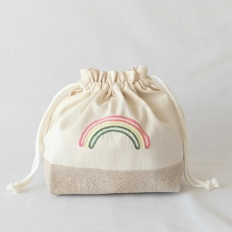 【入園入学グッズ】虹 巾着 ~ RAINBOW BAG ~