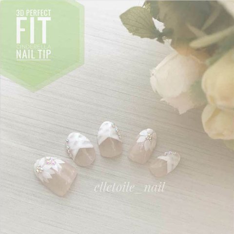 【次世代】ネイルチップ　3D perfect fit Cinderella nail tip 