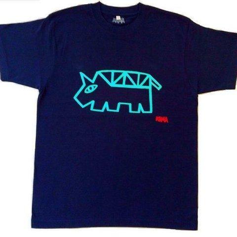 Animal Tシャツ（かいじゅうバスくん）ネイビー