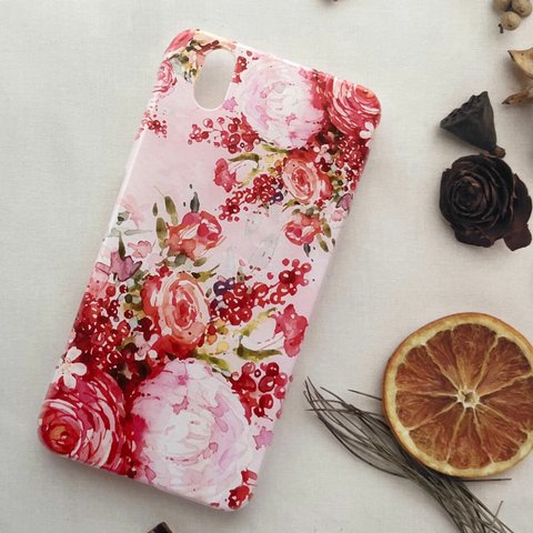 各社機種対応 Xperia AQUOS Galaxy iPhone 対応 / Rose Garden type4 m-503