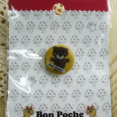 【SALE♪送料無料】ＢｏｎＰｏｃｈｅ ウッドボタン くまちゃん 