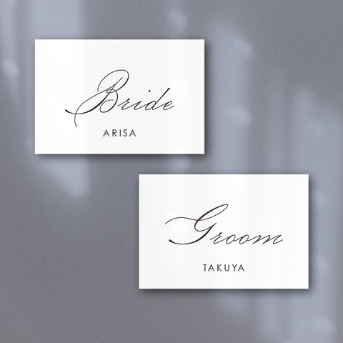 Reception sign | 受付サイン | Bride&Groom set