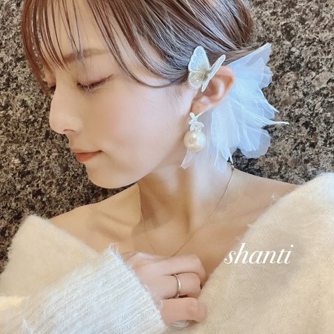 花嫁様必見！！ヘッドアクセサリーのいらない！？アシンメトリーaccessory🥹イヤカフ　ピアス　イヤリング