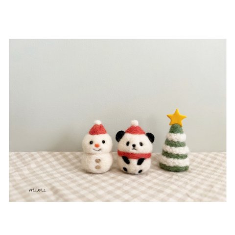パンダさんと雪だるまさんのクリスマス