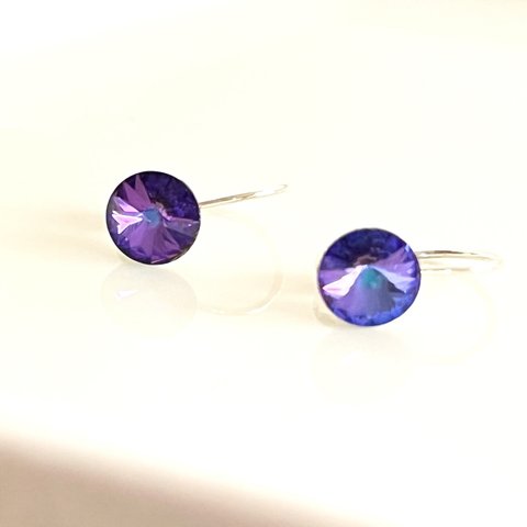 vintage リボリ heliotrope ノンホールピアス