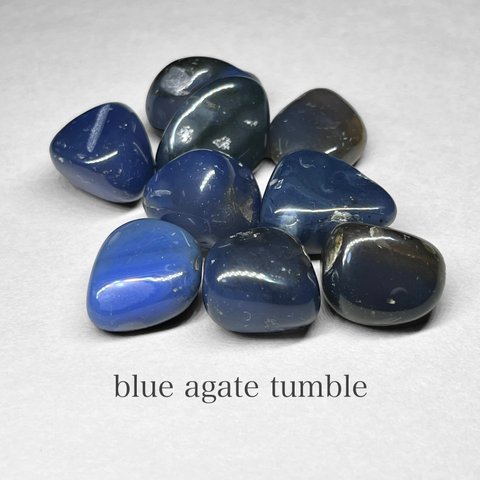 blue agate tumble / ブルーアゲートタンブル B