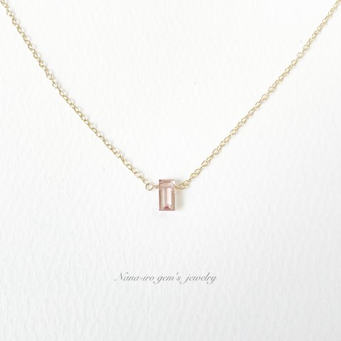 ＊1点もの＊14kgf  pinktourmaline necklace