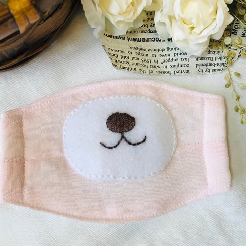 なりきりくまさん　手刺繍　卒園　入学式におすすめ