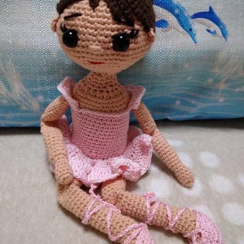 編み人形　バレリーナ