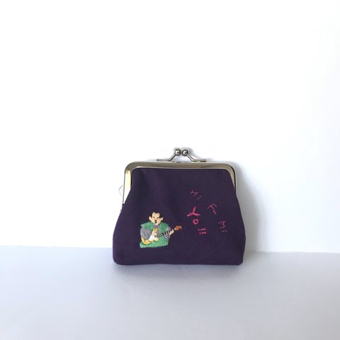 刺繍 四角がま口 お江戸 六九ソロデビュー