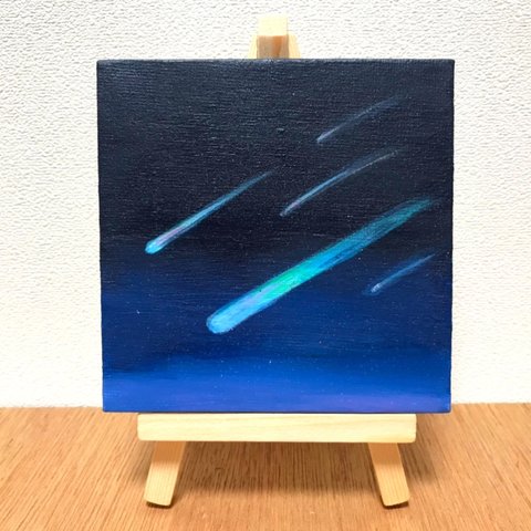 流星／アクリル画／No49