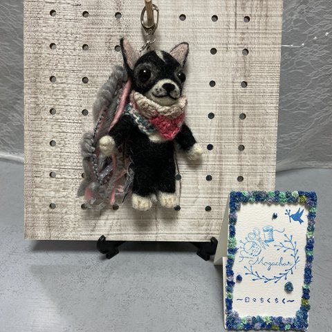 No.12  チャーム　羊毛フェルト　チワワ　ハンドメイド　犬