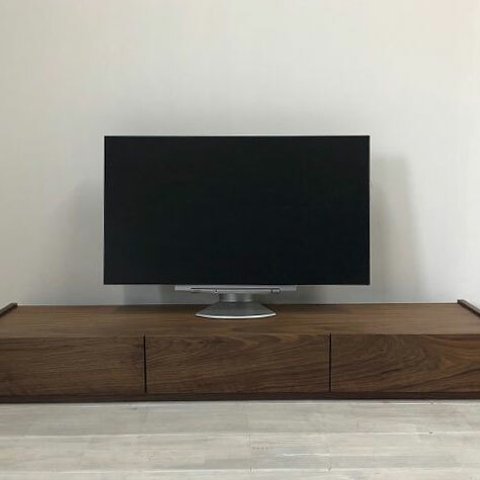 スラッシュ 150cm テレビボード  ウォールナット ブラックチェリー オーク 無垢 テレビ台 　