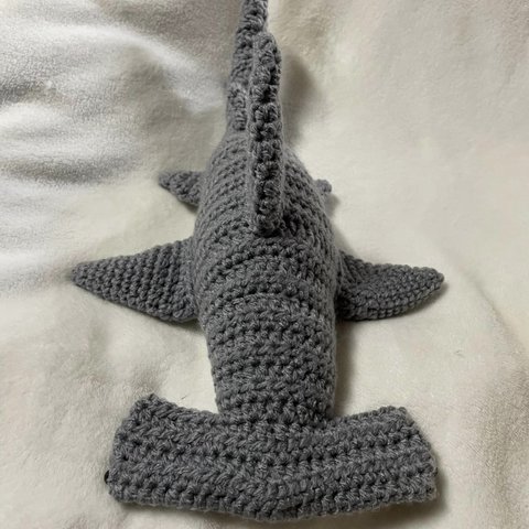 かぎ針編み海洋生物シュモクザメかわいい編みぐるみ　Crochet Sea Creatures Hammerhead shark Amigurumi
