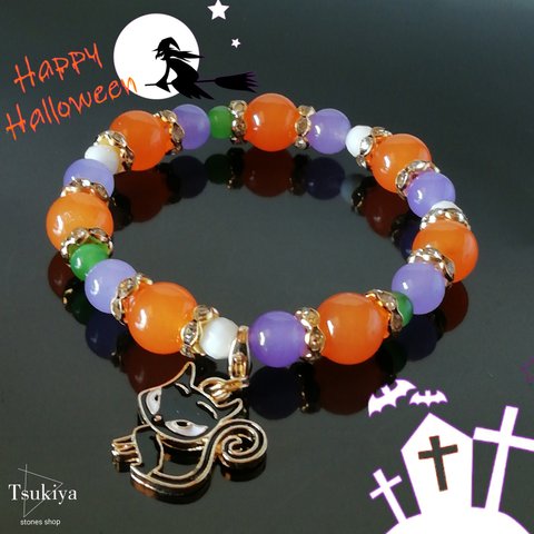 🎃🎃 ハロウィンカラーのブレスレット 🎃🎃  No.76