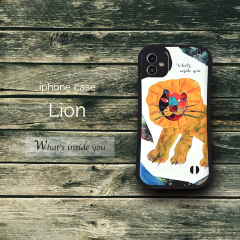 iPhoneケース グリップケース " Lion "（iPhone15 対応）