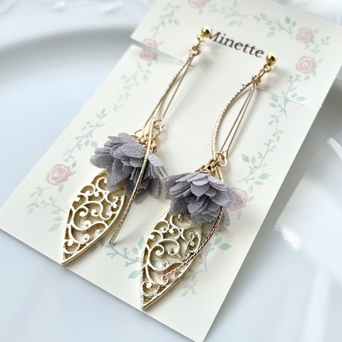 Minette☆ ノンホールピアス ( イヤリング )–L014 ❤︎ ピアス 変更無料 ❤︎