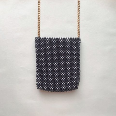 beads bag M size Black